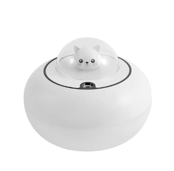 DIFUSOR HUMIDIFICADOR GATO NAVE LUCES